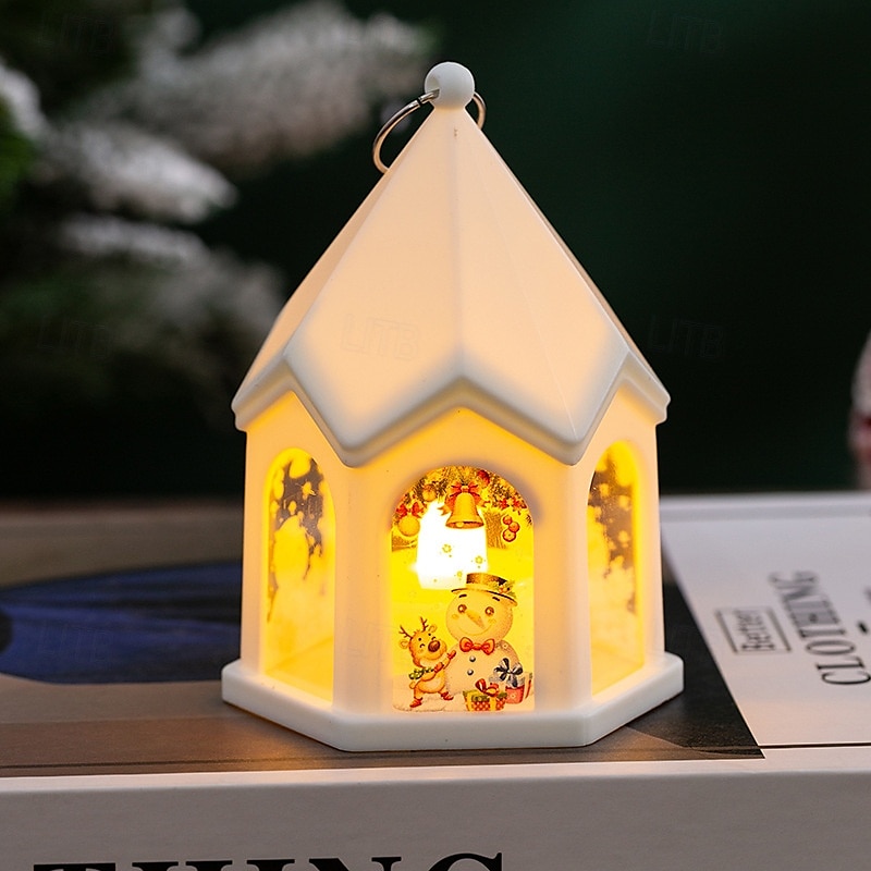 decor de Crăciun lumina de noapte cadou strălucitor de Anul Nou lanternă retro pandantiv brad de Crăciun decor de masă elemente de recuzită de vacanță 1buc 2025 - $9.49 –P9