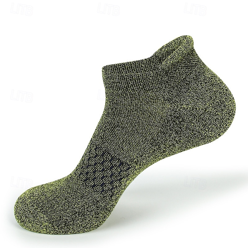 Hombre 5 pares Paquetes múltiples Calcetín Calcetines hasta el Tibio Calcetines Cortos Calcetines informales Amarillo Rojo Color Plano Deporte Diario Vacaciones Básico Medio Primavera Otoño Moda 2025 - $14.49 –P4