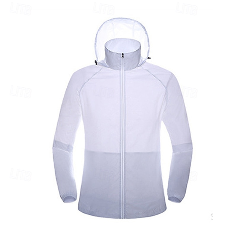 Dames Wandeljack Buitenshuis Zonbescherming Ademend Lichtgewicht jack Windjack Reizen Donker Grijs Zwart Wit Geel Roze 2025 - $17.49 –P14