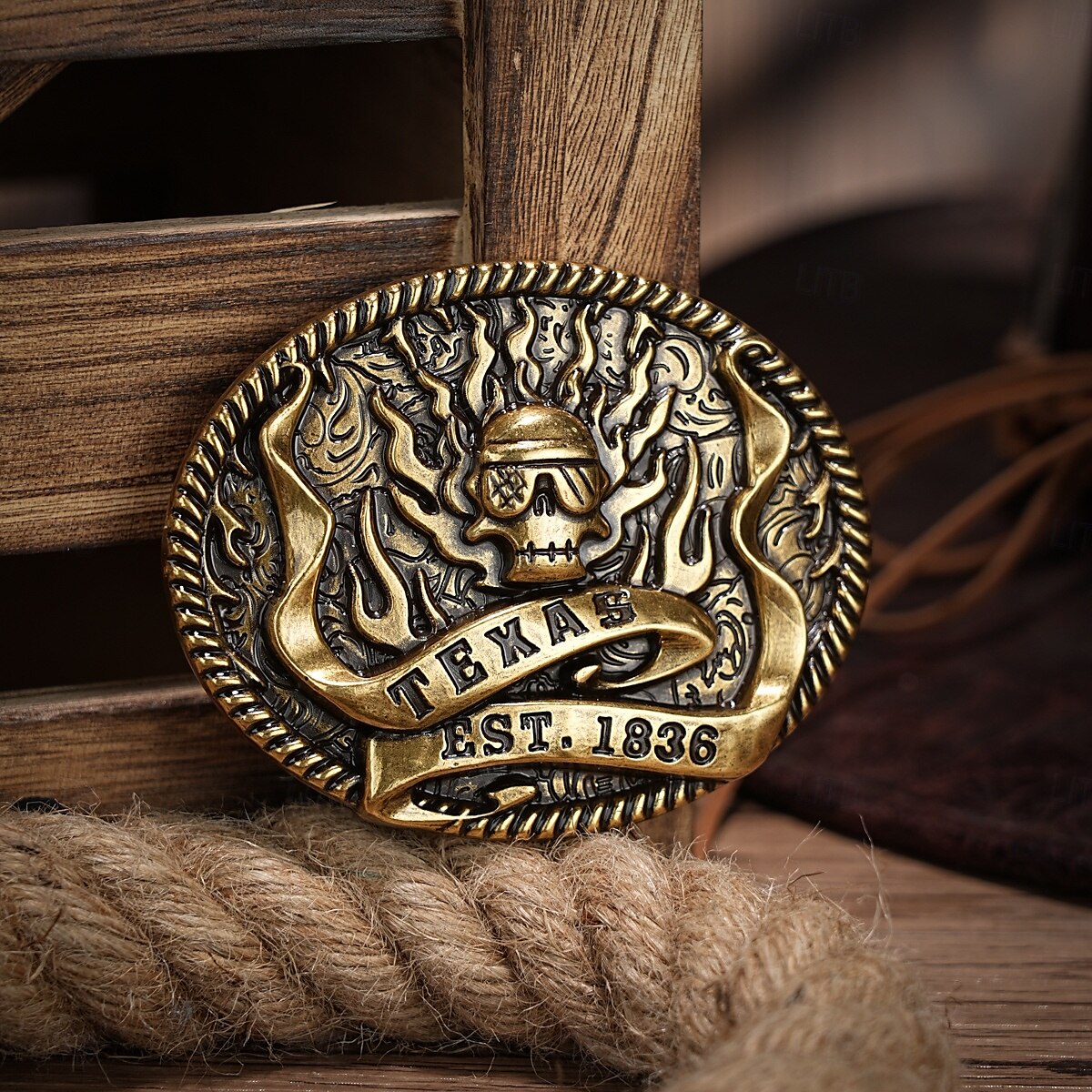 Per uomo Fibbia della cintura Con fibbia Argento Bronzo Lega Stile vintage Retrò vintage Fantasma Texas Giornaliero Celebrazioni religiose del 2025 a $10.99 –P1