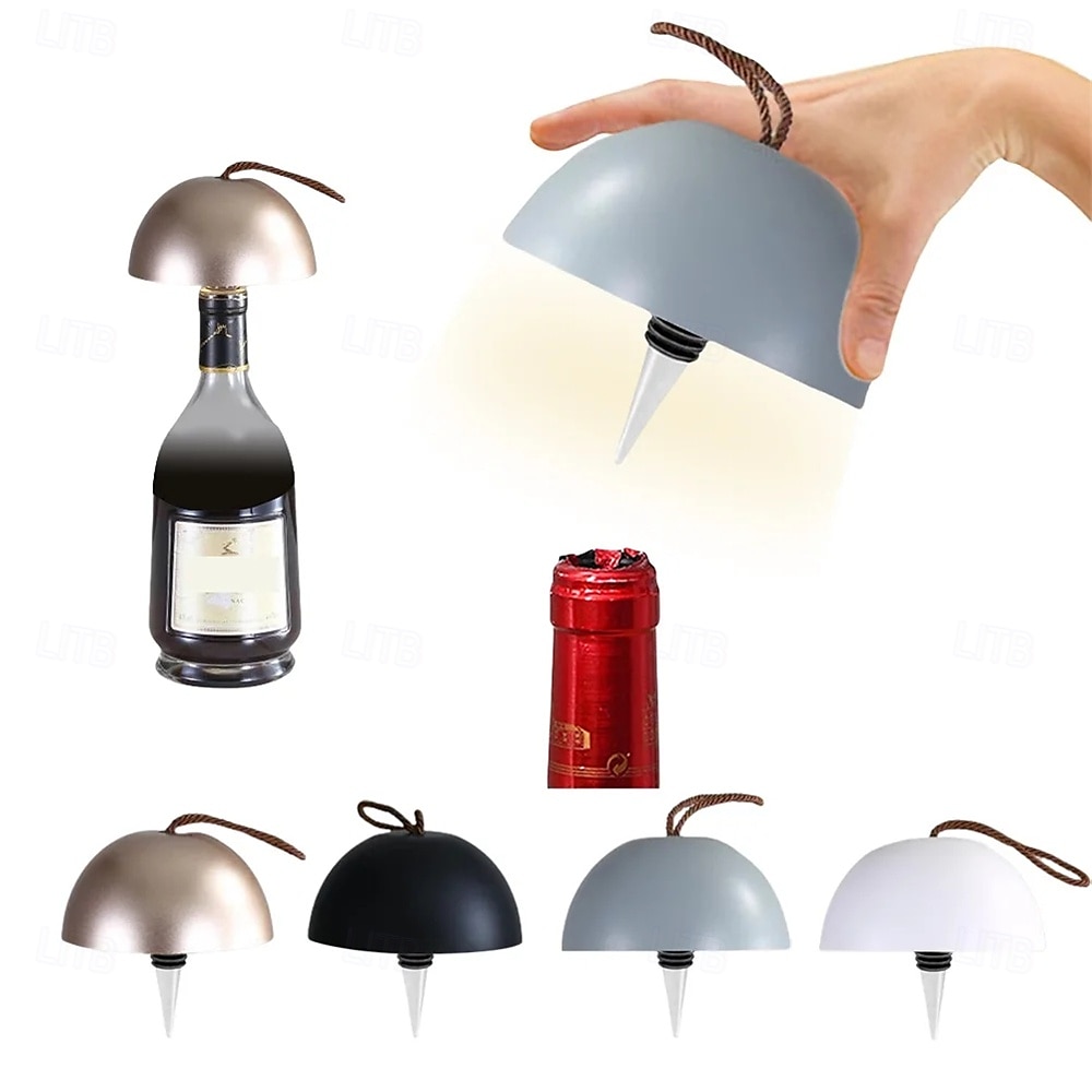 Lámpara de botella inalámbrica, luces de botella de vino recargables por USB de 3 colores, lámpara de botella de vino LED táctil con luz de respiración RGB para bares, restaurantes, día del padre, 2025 - $32.99 –P1