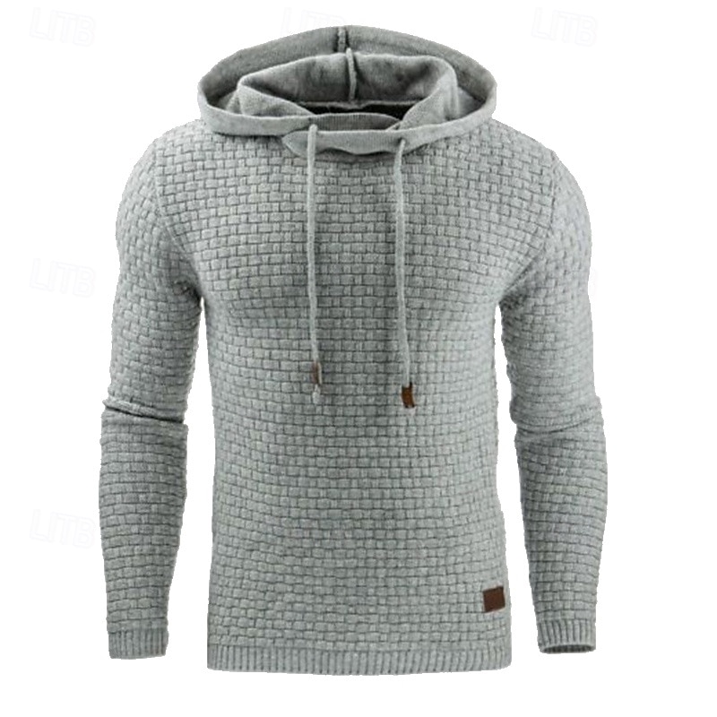 Pánské Kapuce Meruňková Černá Bílá Armádní zelená Rubínově červená Kapuce Bez vzoru Žakár Kapsy Rýhovaný S texturou Sporty a outdoor Denní Dovolená Polyester Šik ven Základní Na běžné nošení Jaro 2025 - $14.49 –P10