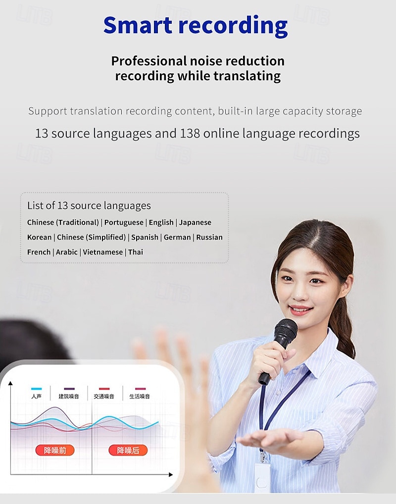 Language Translation Device Two-way Real-time Voice Translation Supports 138 Languages Accurate Offline And Recording 2 Hd Inch Touch Screen For Travel Business And Study 2025 - $95.99 –P8