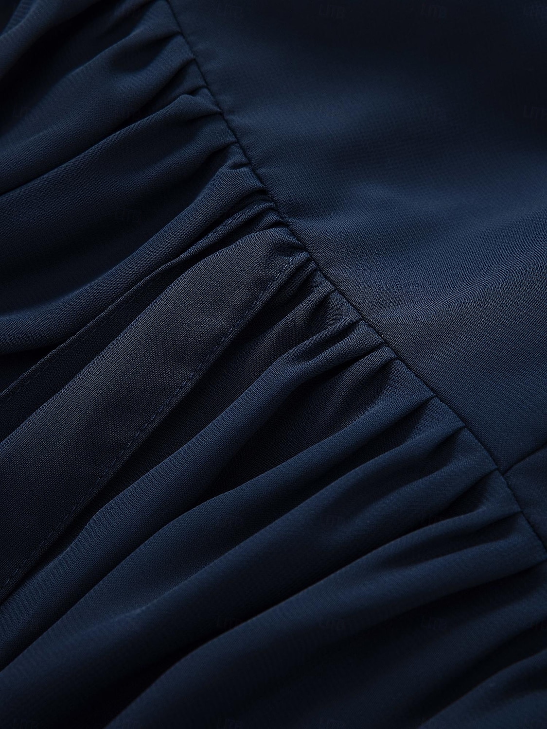 Robes de Mariage Invité A-Line Robe Élégante Formelle Fête de Mariage Longueur Thé Sans Manches Une Épaule Invité de Mariage Automne Chiffon avec Fronces 2025 de 2025 ? $125.99 –P2