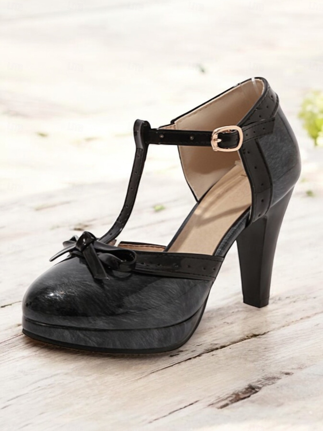 Escarpins rétro à talons hauts et brides en T pour femmes avec nœud et boucle – chaussures de style vintage classiques pour mariages, fêtes et événements officiels de 2025 ? $54.99 –P8