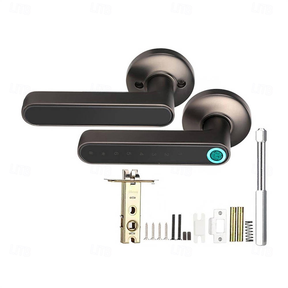 WAFU WF-016 Smart Biometric Fingerprint Door Lock Smart Bluetooth Password Handle Lock APP Unlock Keyless Entry  USB Battery 2025 - $127.99 –P14