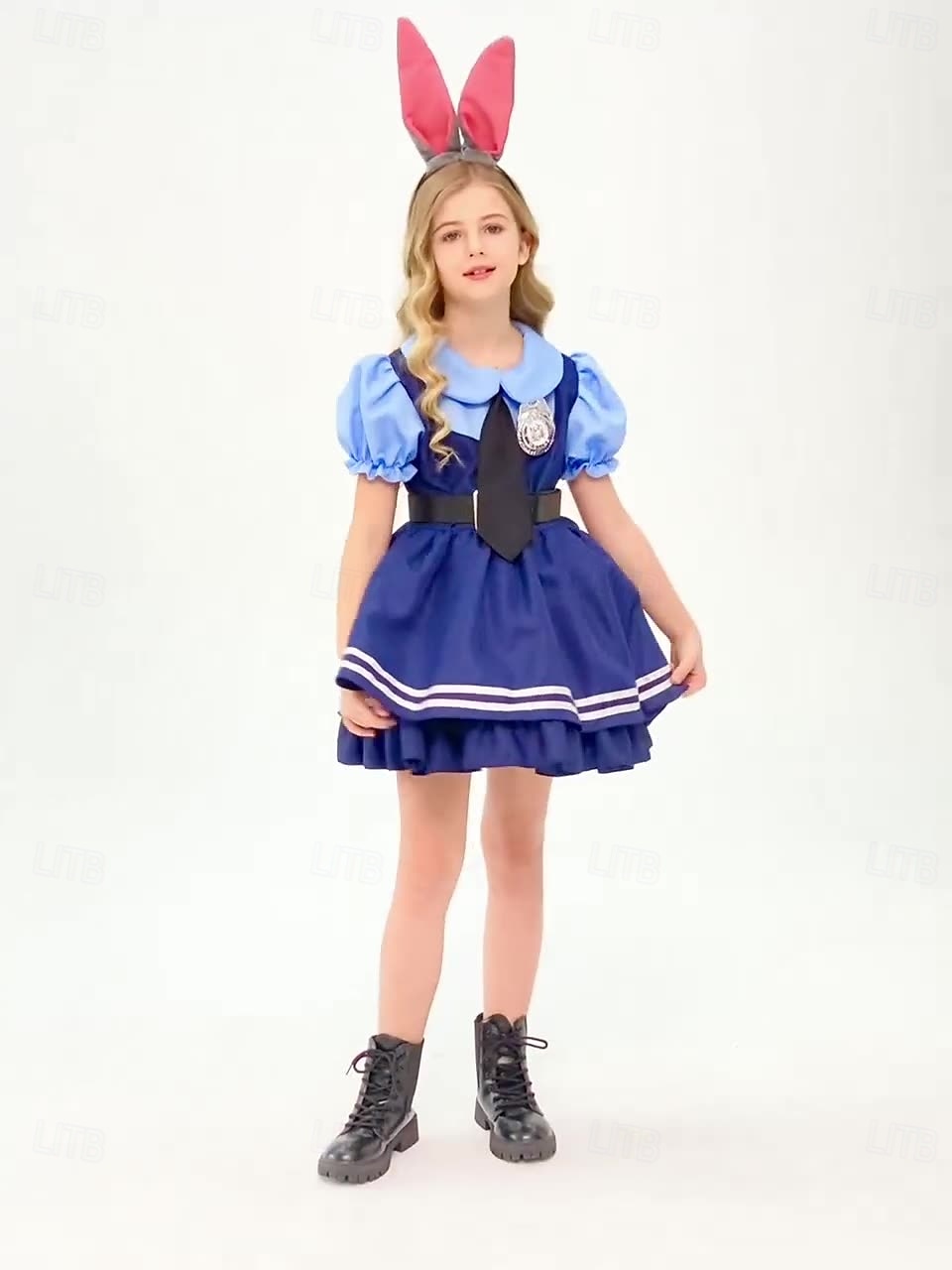 Judy Hopps Vestidos Traje Cosplay Fantasias Cosplay filme for Para Meninas Crianças Baile de Máscaras Festa / Noite de 2025 por $45.99 –P3