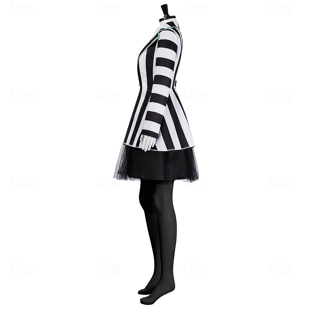 Beetlejuice Zombie Lydia Deetzová Kostým Dětské Dospělé Dámské Dívčí Horor Výkon Párty předvečer Všech svatých Karneval Jednoduchý karnevalový kostým 2025 - $74.99 –P4