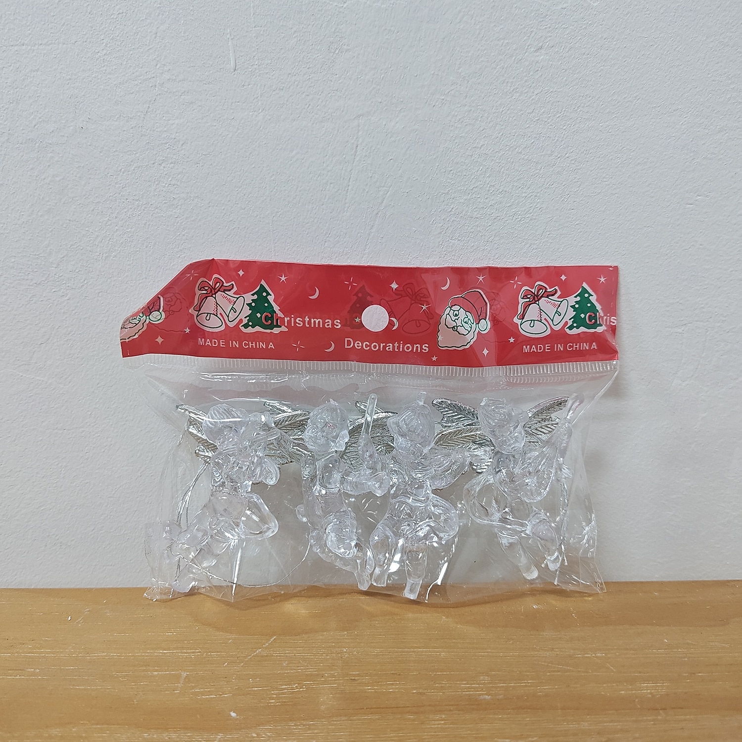 4PCS Christmas Angel Ornaments, Transparent Acrylic Angels with Silver Wings, Xmas Tree Hanging Decoration for Holiday Decor 2025 - $6.49 –P6