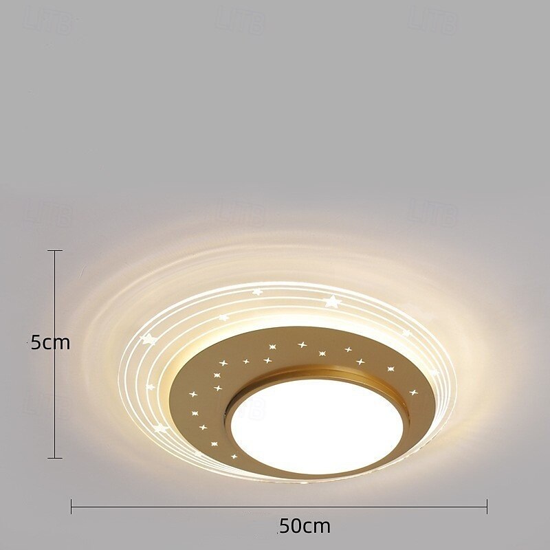 Plafonnier LED à intensité variable en continu 50 cm 1 lumière design moderne en forme de ciel étoilé luminaire en métal acrylique pour chambre d'enfant chambre d'enfant 110-240 V uniquement à de 2025 ? $179.99 –P3