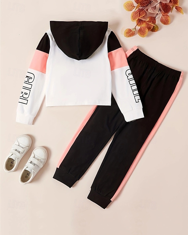 Chica 3D Mariposa Traje Deportivo Conjunto de sudadera con capucha Chándales Manga Larga Primavera Otoño Diario Casual Confort Niños 4-7 años Con Capucha Exterior Vacaciones Deportes A Medida 2025 - $20.99 –P2