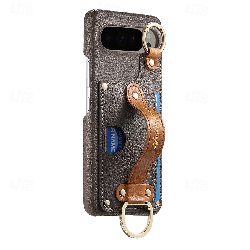 telefon fodral Till Pixel 9 Pro XL Pixel 8 Pro Pixel 8 Pixel 9 Pixel 7 Pixel 7 Pro Pixel 6 Pixel 6 Pro Skal med stativ med handledsrem Kortplats Kontor / företag TPU PU läder 2025 - $18.99 –P3