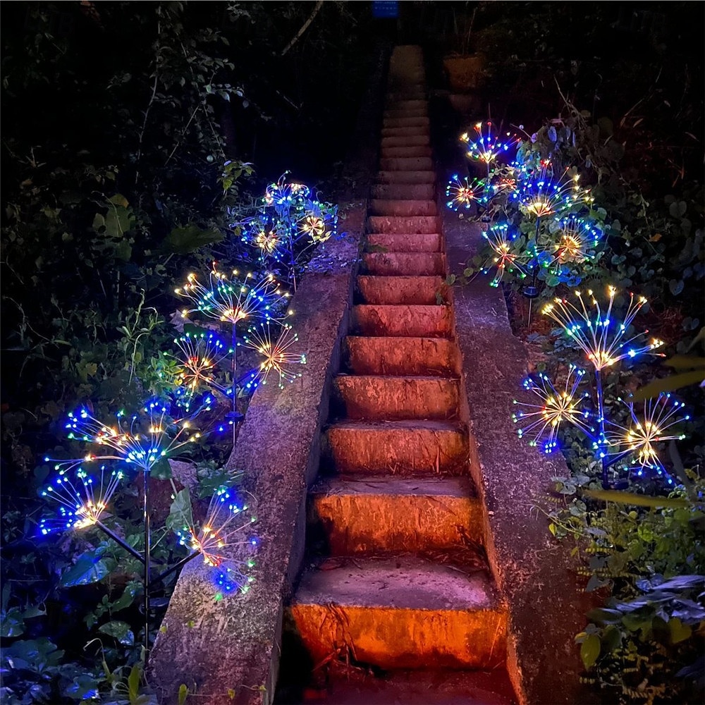 Aurinko Ilotulituksia Valo 3in1 Aurinko Maahan Upotettu Voikukan Valoketju Ulkona Kestävä Koristevalaisin 1/2kpl 2025 - $29.99 –P1