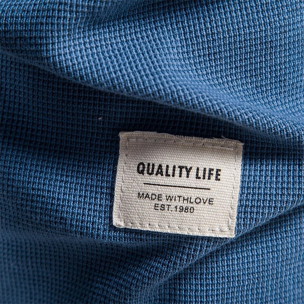 Męskie Koszulka z dzianiny waflowej Długi rękaw Henley Wiosna i jesień Jednolity/zwykły kolor Codzienny Styl klasyczny Codzienne Ciemnoszary Biały Czerwony Top Tee dla mężczyzn 2025 - $22.99 –P5