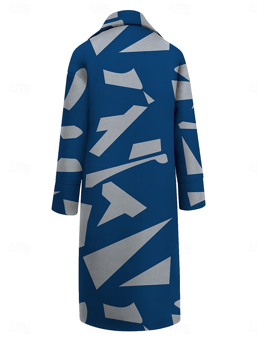 Mujer Abrigo de invierno Abrigo Capa / Capas Resistente al Viento Mantiene abrigado Bolsillo Casual Estilo callejero Bloque de color Vacaciones Trabajo Calle Ropa Cotidiana Botonadura Simple Cuello 2025 - $45.99 –P8