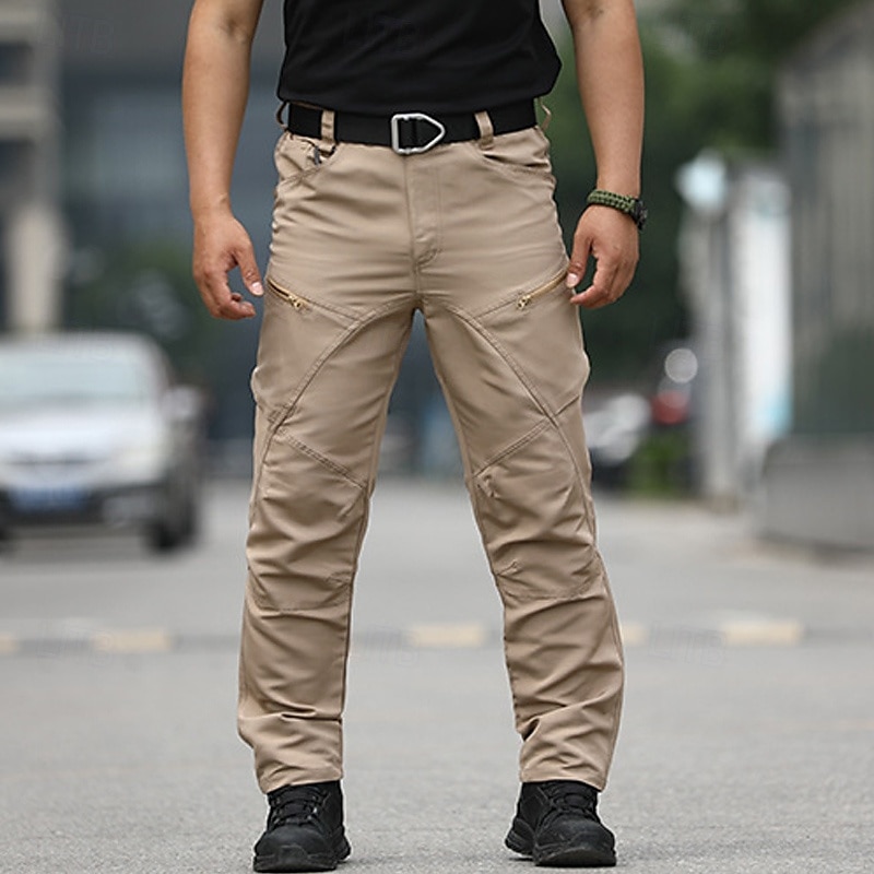 Bărbați Pantaloni Cargo Pantaloni tactici Pantaloni Παντελόνι πεζοπορίας Nasturi Multi Buzunare Simplu Purtabil În aer liber Zilnic Camping și drumeții Modă Clasic Sötét khaki Negru 2025 - $25.99 –P2