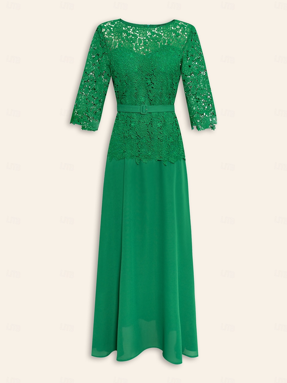 Chiffon Lace Belted Elegant Maxi Dress 2025 - $65.99 –P7