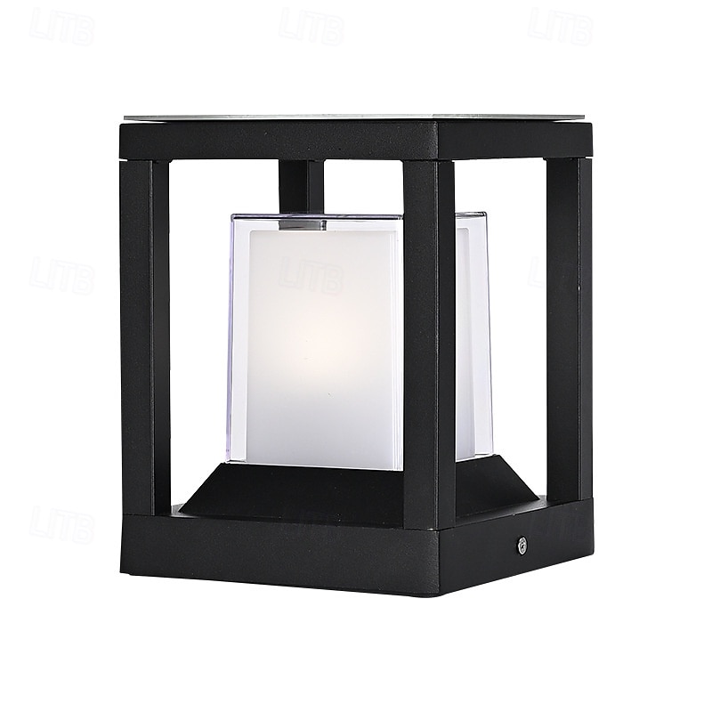 luz de parede externa led branco quente 26cm quadrado jardim poste luz pilar poste lanterna decoração lâmpada e26/e27 para piscina 110-240v de 2026 por $222.49 –P3