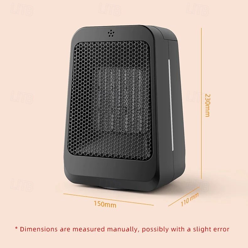 Space Heater 1200W Electric Heater Indoor Portable Thermostat PTC Fast Heating Chamber Small Heater with Heating and Fan Mode 2025 - $45.99 –P6