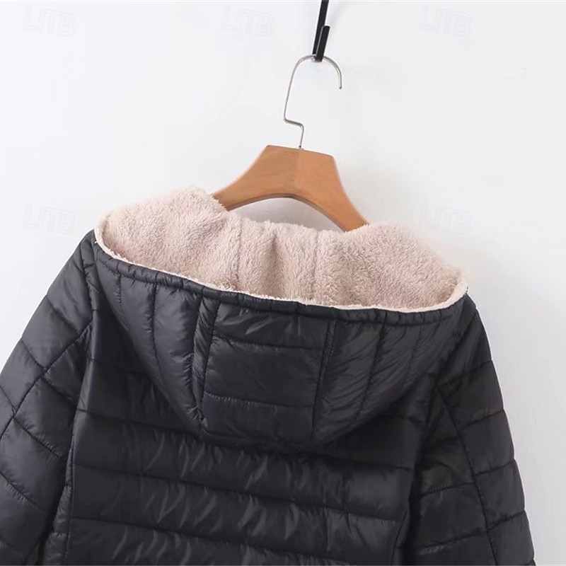 Dame Fleecejakke Fleece Vinter utendørs Varm Myk Bekvem Fleecejakker Hellengdes glidelås Camping / fotturer / grotting Reise Vintersport Svart Rød Navyblå Grønn Kakifarget 2025 - $35.99 –P14