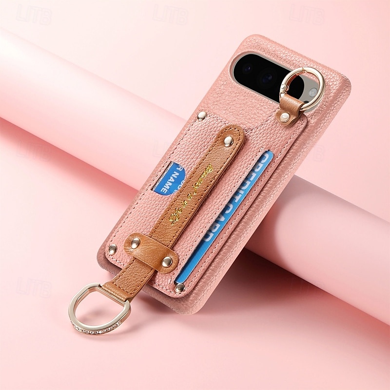 telefon fodral Till Pixel 9 Pro XL Pixel 8 Pro Pixel 8 Pixel 9 Pixel 7 Pixel 7 Pro Pixel 6 Pixel 6 Pro Skal med stativ med handledsrem Kortplats Kontor / företag TPU PU läder 2025 - $18.99 –P10