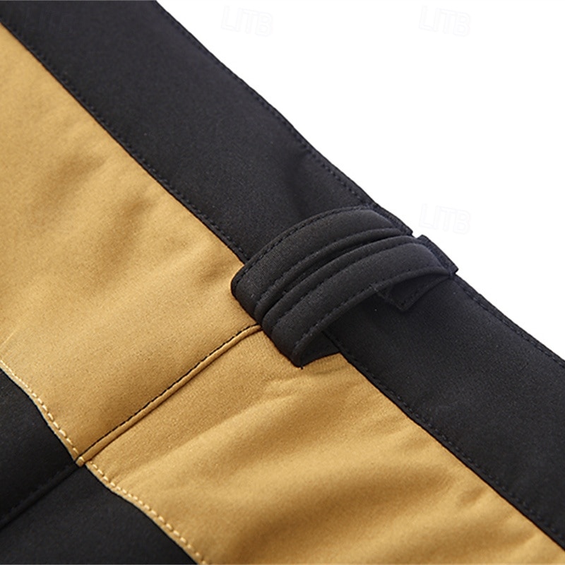 Herren Cargohosen Wanderhose Wanderhosen Taktische Hosen Militär Patchwork Winter Außen Regular Fit warm Fleece-Futter Wasserdicht Hosen / Regenhose Armeegrün Khaki Jagd Klettern Camping / Wandern 2025 - $45.99 –P17
