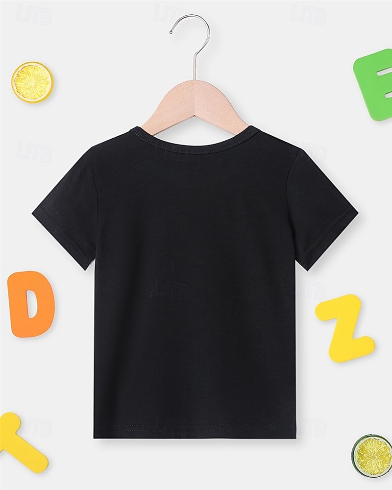 Halloween Jongens 3D Pompoen Automatisch T-shirt Tops Korte mouw Zomer Modieus Sport Polyester Kinderen 4-12 jaar Strakke ronde hals Casual Alledaagse kleding Vakantie Normale pasvorm 2025 - $13.49 –P3