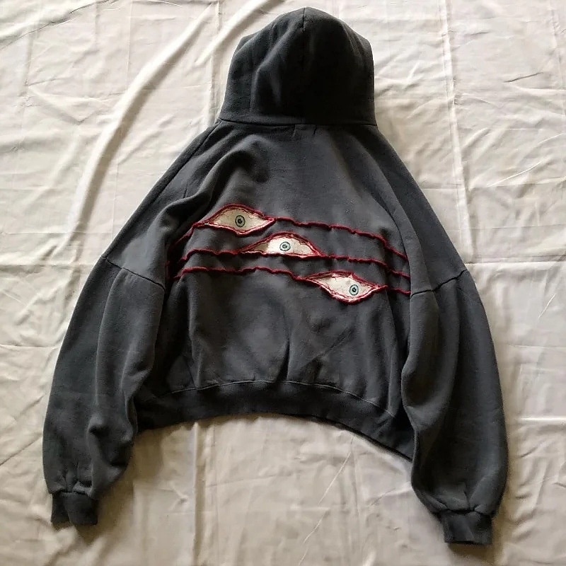 Hombre Unisexo Sudadera Gris Oscuro Con Capucha Ojo Retazos Correa Deporte Diario Festivos Ropa de calle Básico Casual Primavera & Otoño Ropa Sudaderas con capucha Sudaderas 2026 - $45.99 –P2