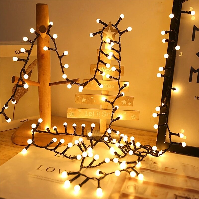 vanntette led fe string lights 5m/10m julelys dc31v eu/us/au/uk plug led string lights for outdoor  & innendørs innredning 2025 - $44.99 –P5