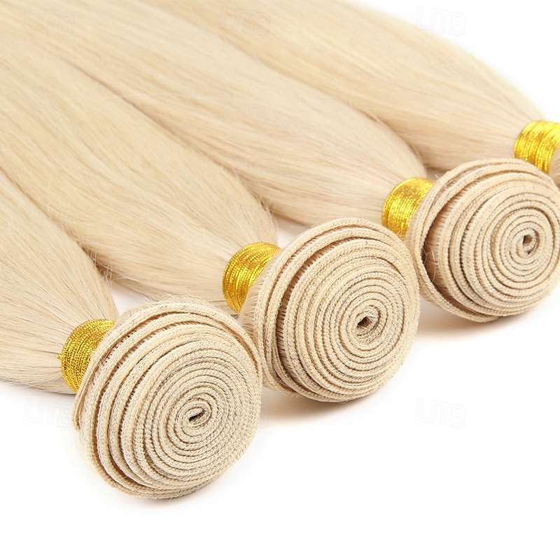 Brazilian Human Hair 613# Blonde Hair 1 Bundle straight hair 10-30 Inches 2025 - $68.99 –P5