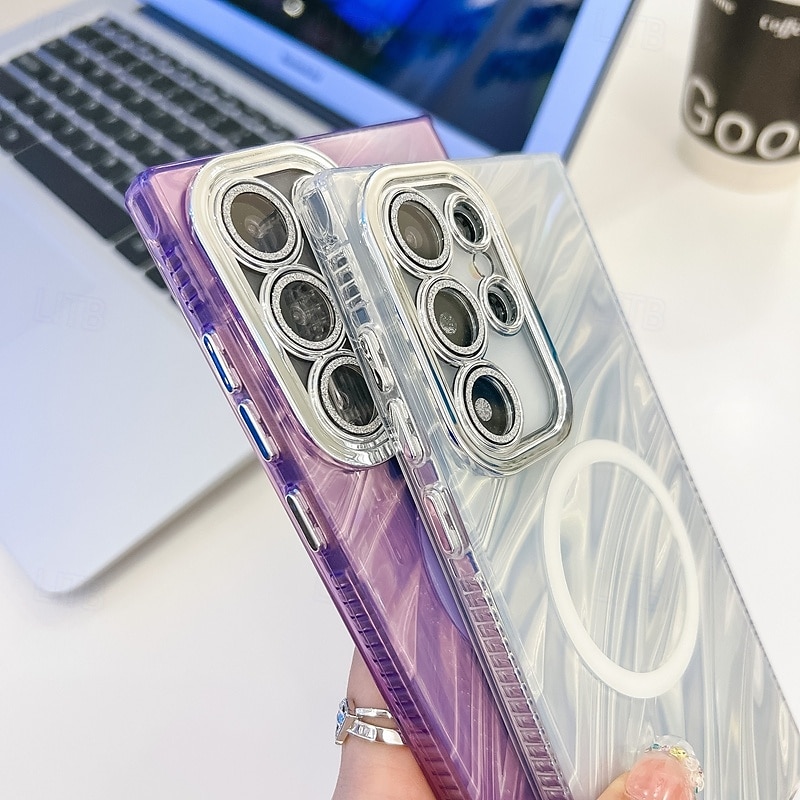телефон Кейс для Назначение S24 Ultra S24 Plus S24 S24 ФЭ S23 Ultra А55 А35 А25 А15 5Г A54 S25 Ультра Кошелек для карт Магнитный Поддержка беспроводной зарядки с ремешком на запястье Ретро Покрытие 2025 - $17.99 –P7