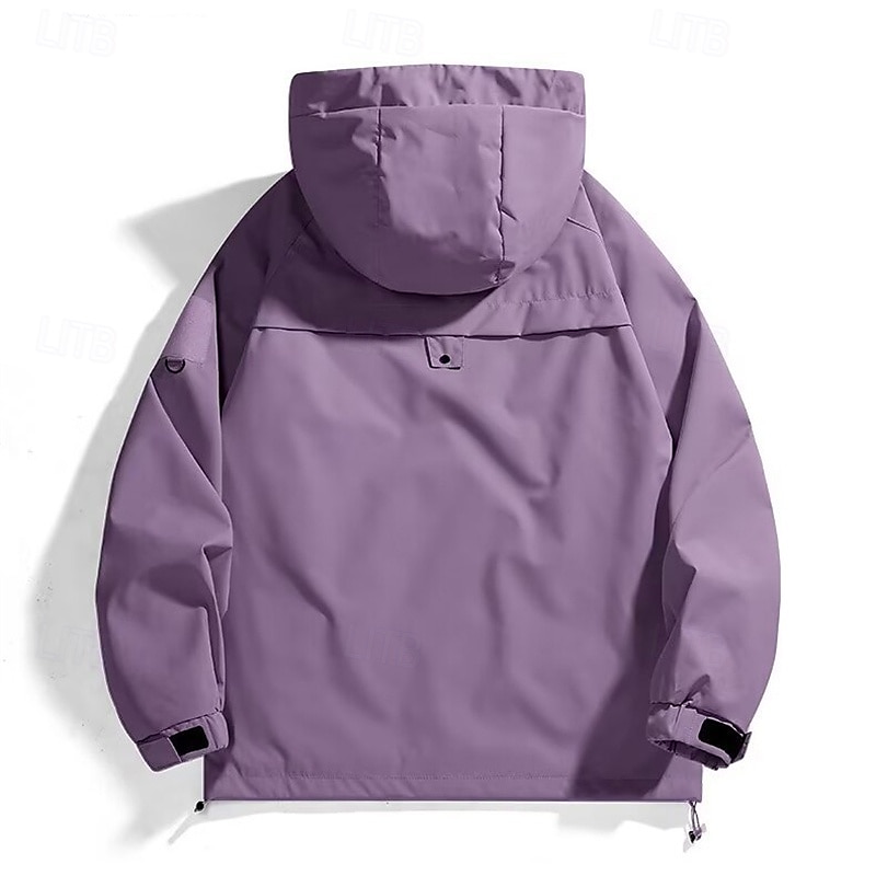 Voor heren Softshell jas Wandeljack Buitenshuis Winddicht Waterbestendig Windjack Reizen Zwart Paars Bruin Groen Khaki 2025 - $35.99 –P8