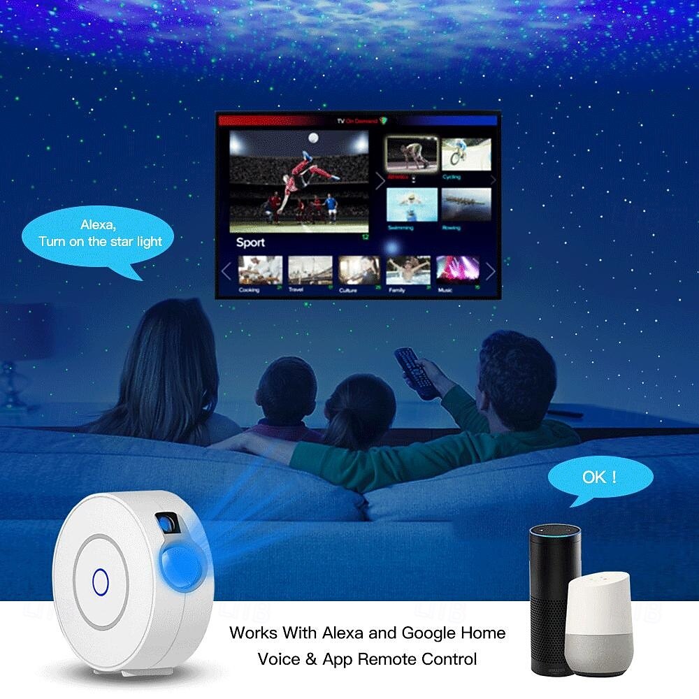 Tuya WiFi Smart Galaxy Star Projector, APP Control Nebula Projector for Holiday Parties and Birthday Gifts for Halloween 2025 - $73.99 –P11