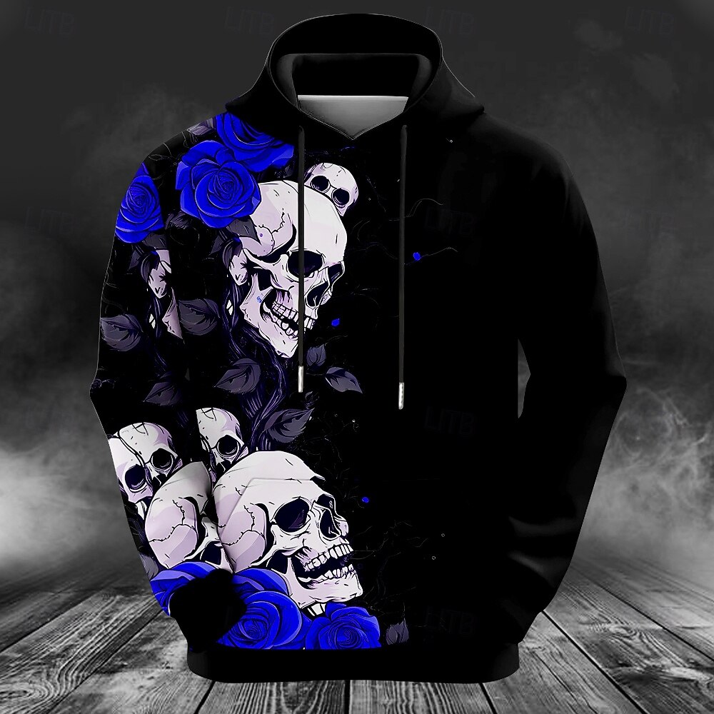 Bloemenpompoen Mannenmode 3D Print Hoodie Vakantieclub Hoodies Wit Rood Capuchon Pocket 3D Print Herfst Winter Designer Hoodie Sweatshirt 2026 - $33.99 –P6
