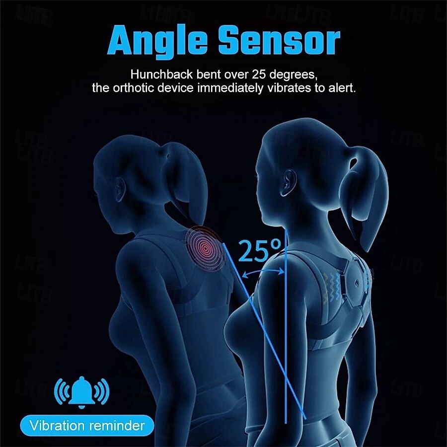 Get A Flat Belly And Perfect Posture Instantly With This Hunchback Corrector With Sensor Vibration Reminder 2025 - $20.99 –P8