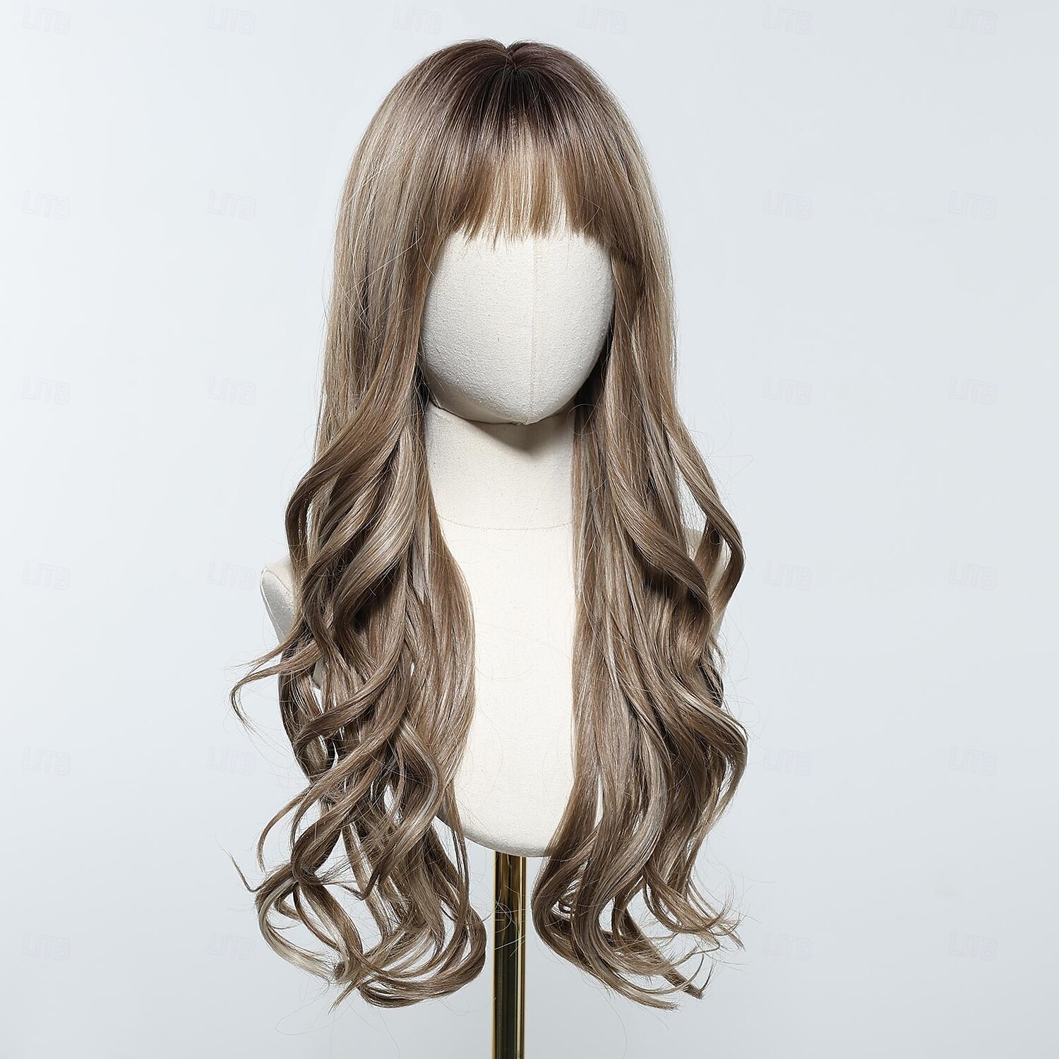 Synthetische pruiken Uniformen carrière Kostuums Prinses Gekruld Golvend Middelste stuk Gelaagd kapsel Met pony Machinegemaakt Pruik 66.0 cm sepia Synthetisch haar Dames Cosplay Feest Modieus Bruin 2025 - $27.99 –P2