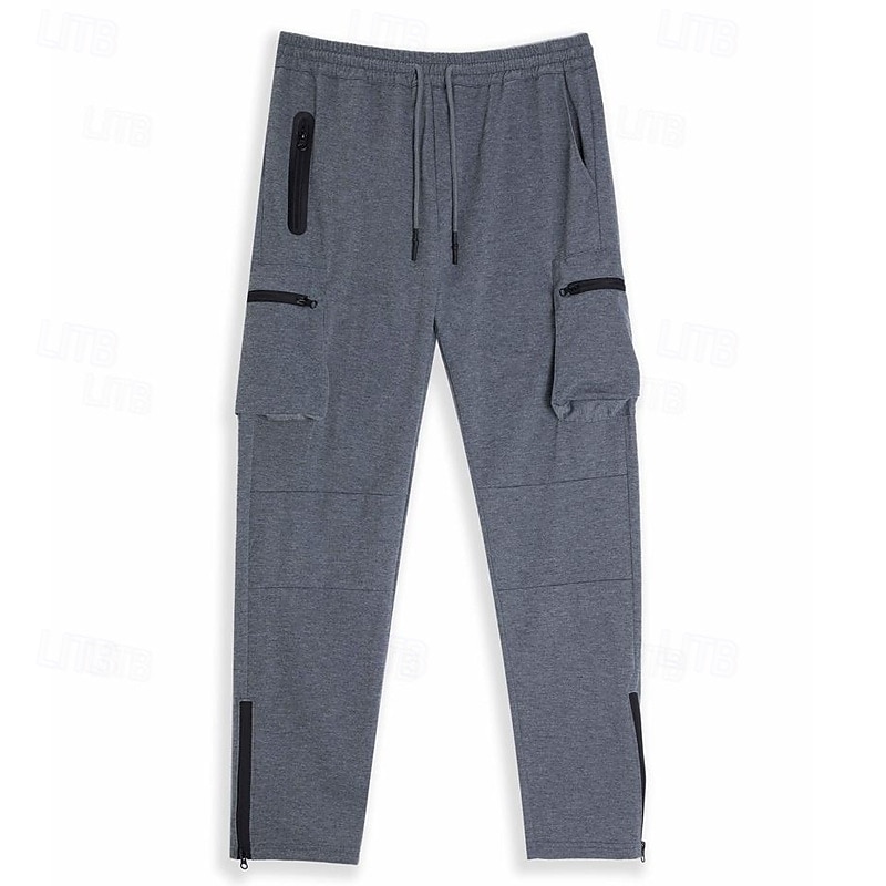 Homme Joggings Pantalon Jogging Pantalon Jogger Cordon Boucle de serviette Poche zippée Couleur Pleine Respirable Séchage rapide Athlétique Fin de semaine Vêtement de rue Casual Sport Athleisure Mince de 2025 ? $11.59 –P1