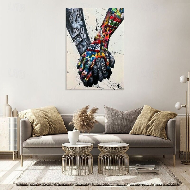 Straßenkunst-Ölgemälde, handgefertigt, abstrakt, Straßenarthritis-Gemälde auf Leinwand, Pop-Art, strukturiertes Ölgemälde, handgemalt, Pop-Art, moderne Wandkunst, handgemaltes Kunstwerk für 2025 - $217.09 –P11