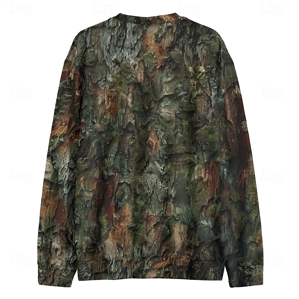Men's Graphic Camo / Camouflage Sweatshirts Golf Pullover Sweatshirt Long Sleeve Sweatshirt Hooded Vacation Cool Daily Print Vacation Sports Outdoor Going out Printing Winter Spring &  Fall 2026 - $30.99 –P4