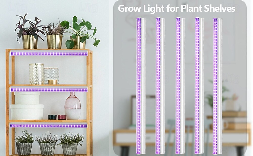 2025年 フルスペクトル植物成長ライト30cm、屋内と屋外の植物ライト用の赤色と青色の光補助  コレクション – $13.99 –P3
