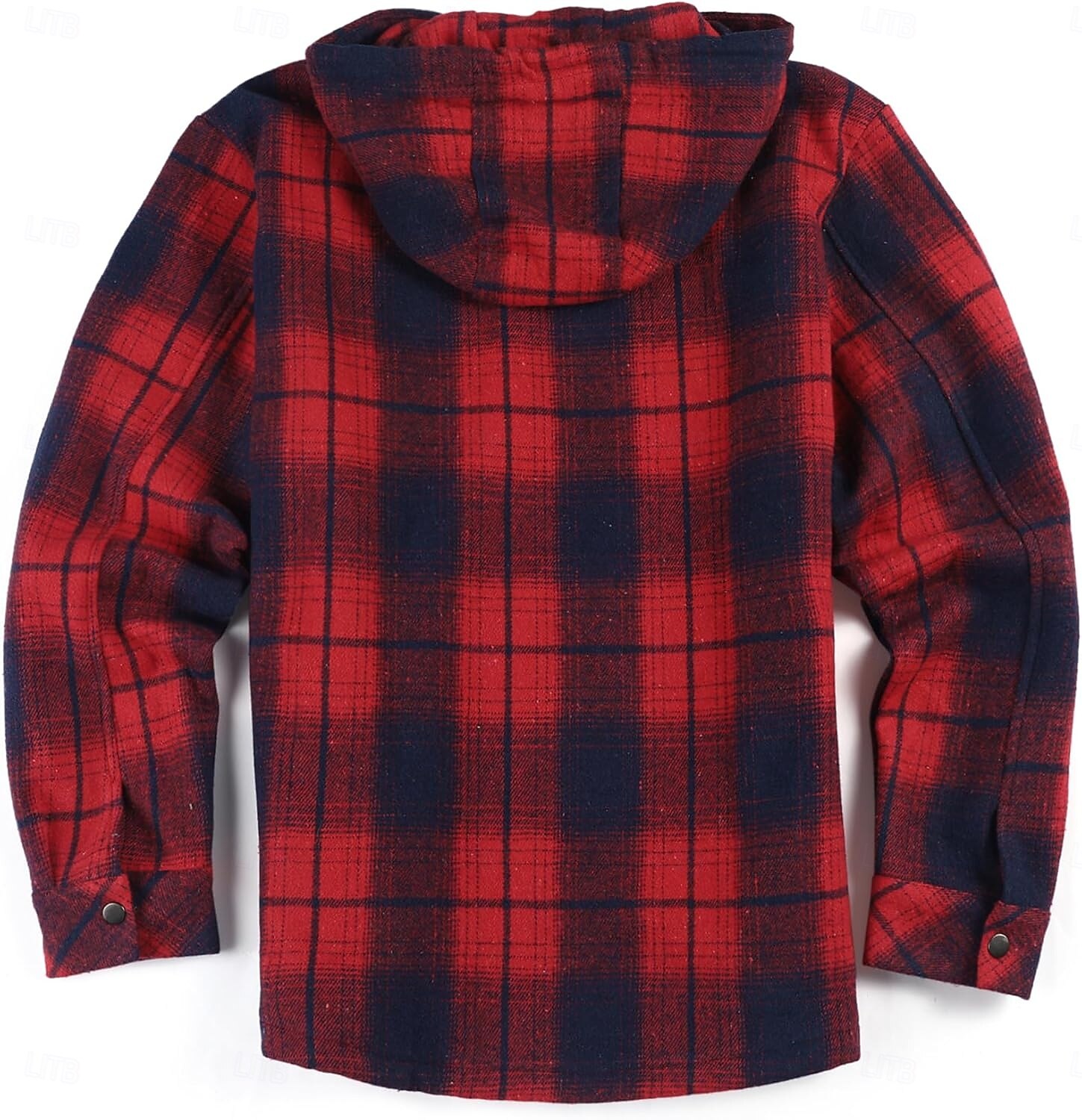 Herren Hemdjacke Kapuzenjacke Shacket Flanell-Fleecejacke Täglich Urlaub warm Mit Kapuze Herbst Winter Schottenstoff Kariert Modisch Strassenmode Kargen Standard Schwarz Dunkelrot Hellgrün Rote Blau 2025 - $60.99 –P29