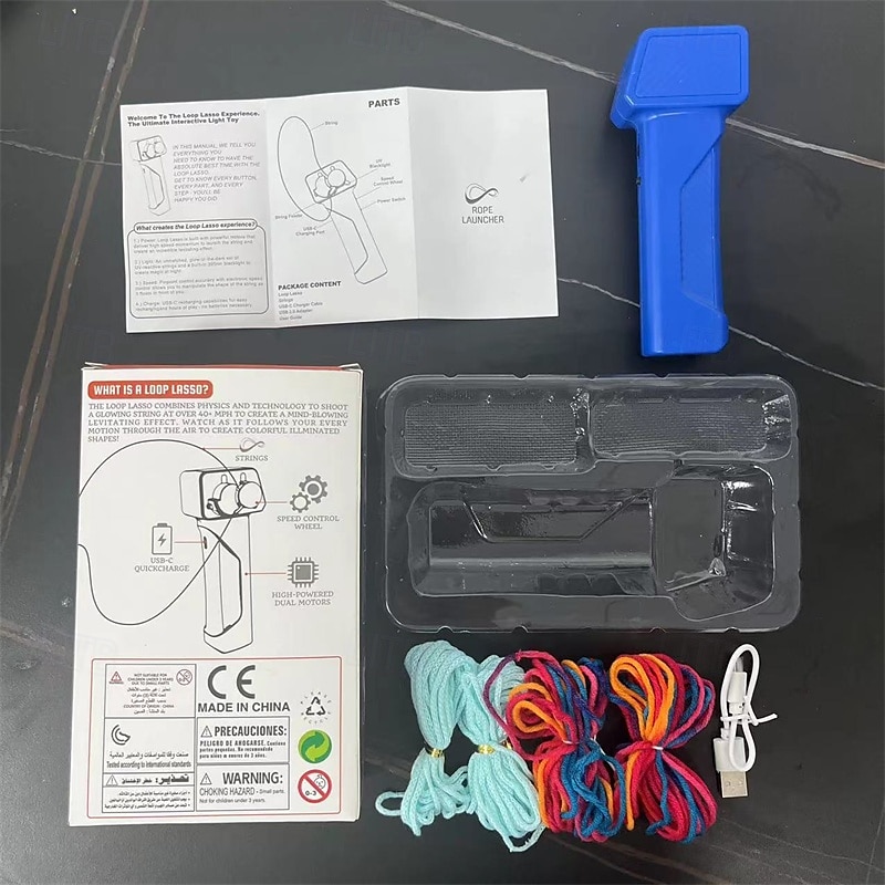 String Rope Launcher Loop Fidget Toy Defying Gravity to Boost Your Imagination - The Ideal Gift for Kids and Adults 2025 - $25.99 –P2