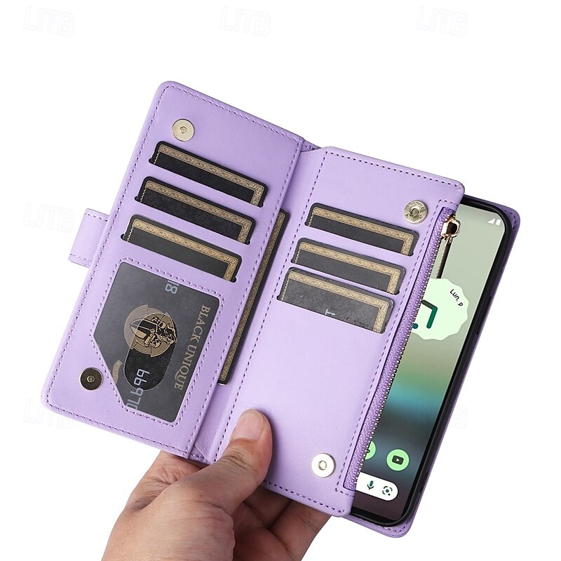 telefon Maska Pentru Pixel 9 Pro Pixel 9 Pro XL Pixel 8 Pro Pixel 8 Pixel 9 Pixel 7 Pixel 7 Pro Capac Spate rezista Fermoar Acceptă încărcarea fără fir Retro TPU PU piele 2025 - $22.99 –P3