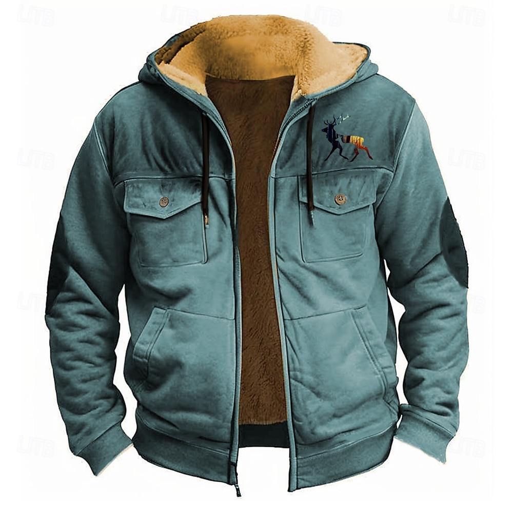 Per uomo Ogni Vello Felpa con cappuccio Felpe Felpa con cappuccio Manica lunga Felpa con cappuccio Con cappuccio Di tendenza Stampa 3D Per eventi Da caccia Abbigliamento di strada Nero Rosso Cerniera del 2025 a $40.99 –P3