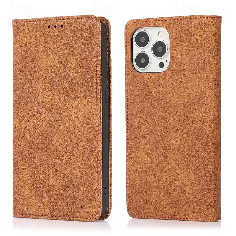 telefono Custodia Per iPhone 17 Pro Max 17 Air 16 15 14 Pro Max Plus 13 12 11 Pro Max Mini Copertura Posteriore con Supporto Magnetico Slot per Carte Retrò TPU Pelle PU del 2025 a $12.99 –P2