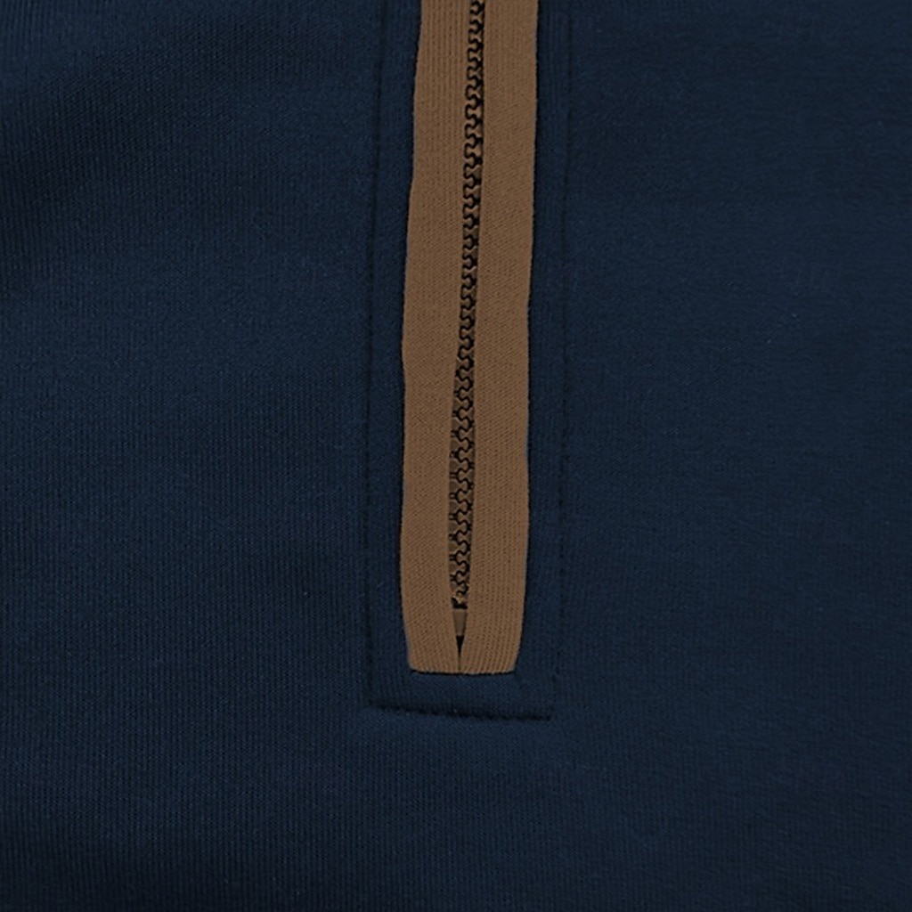 Per uomo Felpa Felpa con cerniera a un quarto Nero Blu marino Cachi Grigio mezza cerniera Liscio Sportivo Giornaliero Per eventi Streetwear Fantastico Retrò Inverno Primavera & Autunno Abbigliamento del 2025 a $30.99 –P3