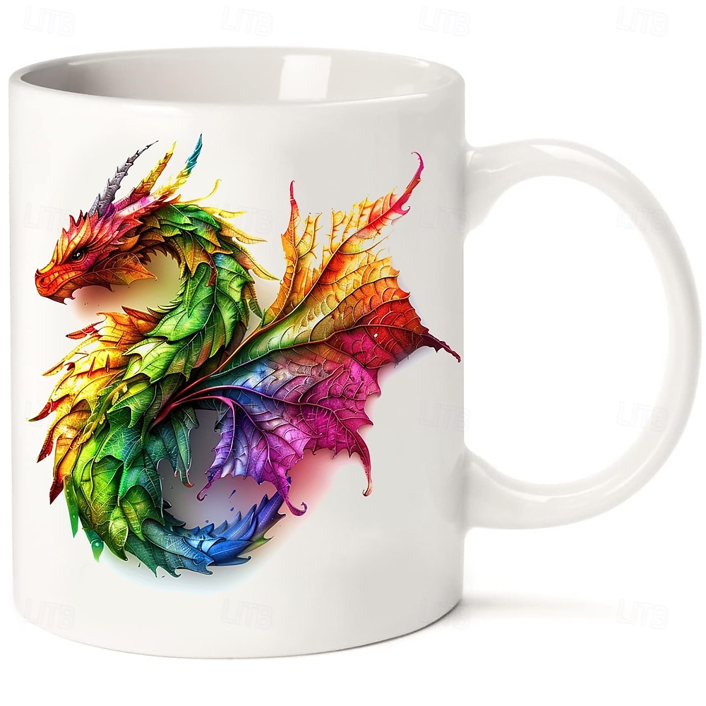 drage kaffekrus 11 oz keramisk krus morsomt krus morsomt kaffekrus for familie/venner/søster/kollega nyhet kaffekrus sommer vinter drinkware fest/jule/bursdagsgave 2026 - $16.99 –P2