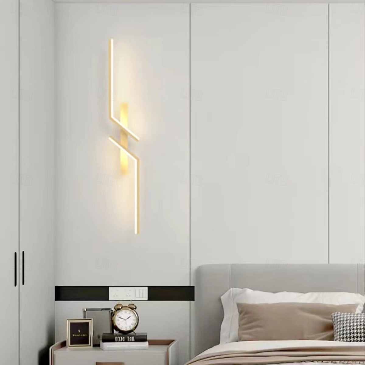 lightinthebox led sisäseinävalaisin vuoraus 60-120cm/23.4-46.8in kaari sisätiloissa moderni yksinkertainen led-seinävalaisin silikoniseinävalaisin sopii makuuhuoneeseen olohuoneeseen kylpyhuone 2026 - $87.99 –P9