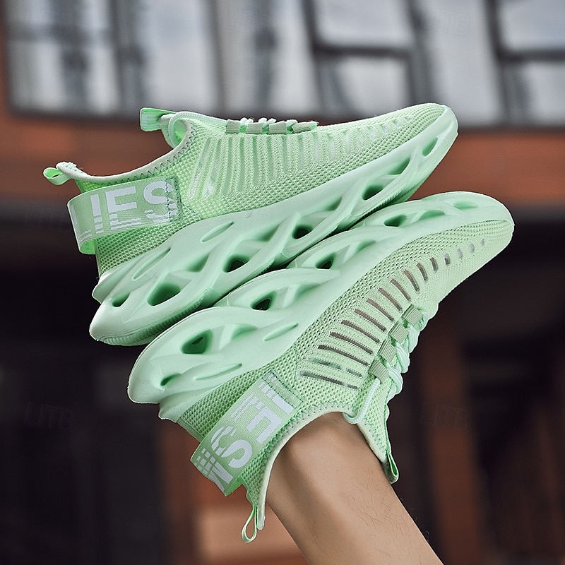 baskets légères en maille respirante pour hommes avec semelle à coussin d'air en vert menthe, chaussures de course athlétiques élégantes pour le sport et les vêtements décontractés de 2025 ? $34.99 –P1
