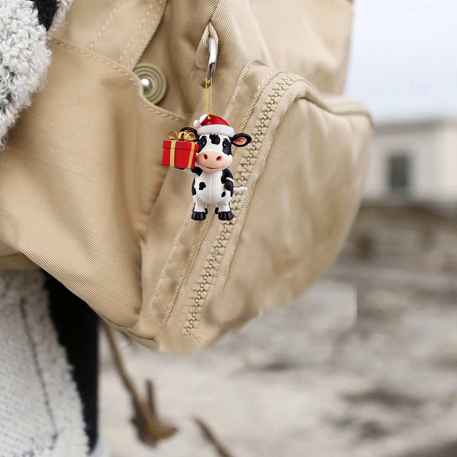 Рождественский адвент-календарь, украшения, 2D акриловые милые коровки, 24 шт., набор рождественских украшений, подарок, обратный отсчет на 24 дня, мини-подвесные елочные украшения для украшения 2025 - $19.99 –P3